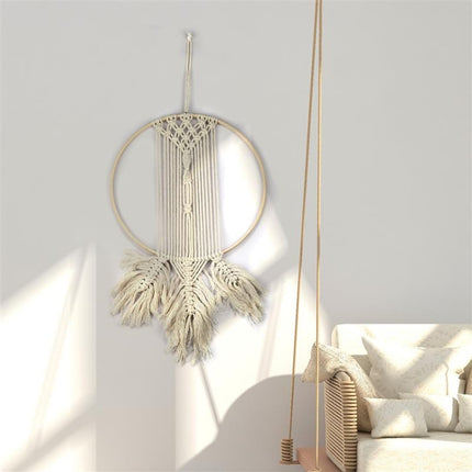 10 PCS Bamboo Circle Fan Frame Dream Catcher Making Circle Material, Size: 10cm(With 6mm Hole)-garmade.com