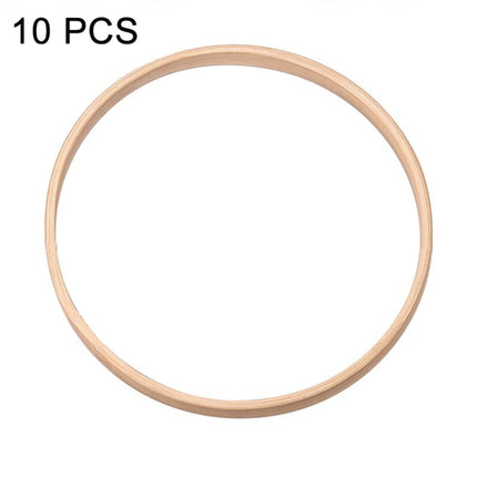 10 PCS Bamboo Circle Fan Frame Dream Catcher Making Circle Material, Size: 13cm(Inner Ring)-garmade.com