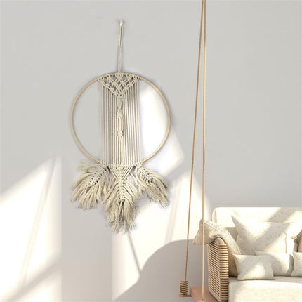 10 PCS Bamboo Circle Fan Frame Dream Catcher Making Circle Material, Size: 26cm(With 6mm Hole)-garmade.com