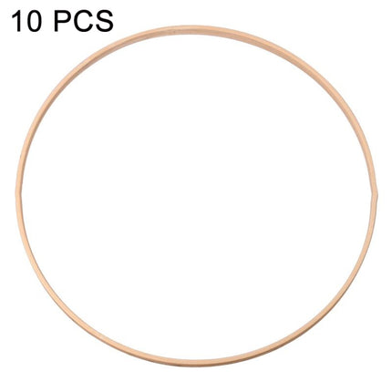 10 PCS Bamboo Circle Fan Frame Dream Catcher Making Circle Material, Size: 30cm(Inner Ring)-garmade.com