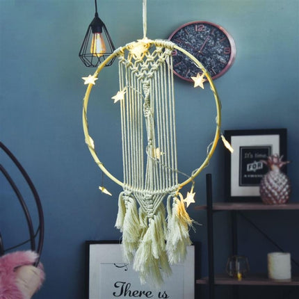 10 PCS Bamboo Circle Fan Frame Dream Catcher Making Circle Material, Size: 36cm(With 6mm Hole)-garmade.com