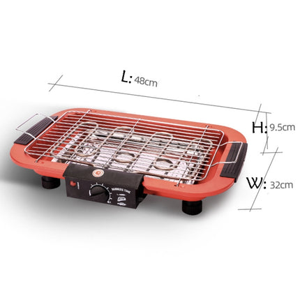 1800W Electric Grill Home BBQ Grill, EU Plug(Black)-garmade.com