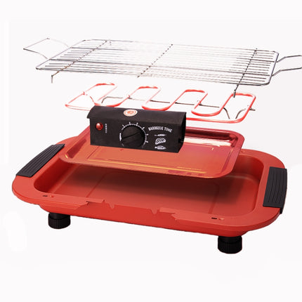 1800W Electric Grill Home BBQ Grill, EU Plug(Red)-garmade.com