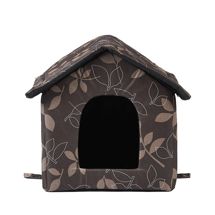 Outdoor Waterproof Oxford Cloth Pet Nest Pet Tent, Size: M(Leaves)-garmade.com