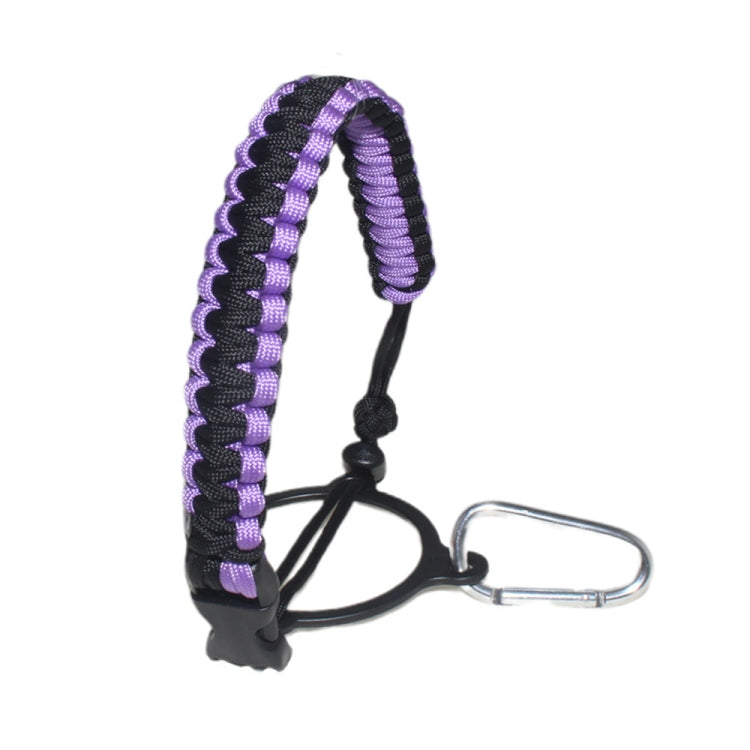 2 PCS Outdoor Camping Multifunctional Carabiner Water Bottle Handle(Purple)-garmade.com
