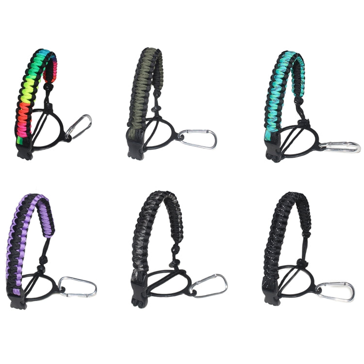 2 PCS Outdoor Camping Multifunctional Carabiner Water Bottle Handle(Purple)-garmade.com
