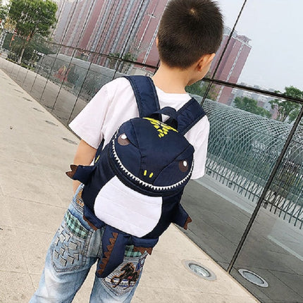 Cartoon School Bag Dinosaur Backpack For Children(Navy Blue)-garmade.com