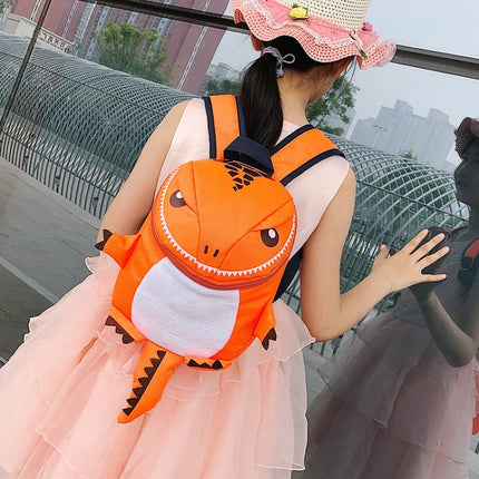 Cartoon School Bag Dinosaur Backpack For Children(Orange)-garmade.com