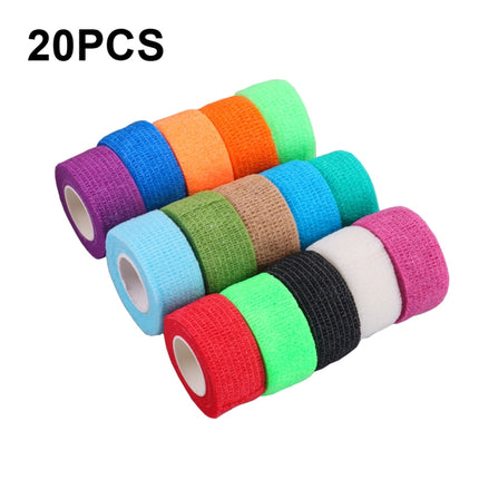 20 PCS Easy Tear Writing Protect Finger Bandage, Color Random Delivery, Size: 2.5cm x 4.5m(Solid Color)-garmade.com