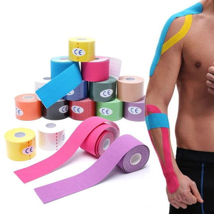 3 PCS Muscle Tape Physiotherapy Sports Tape Basketball Knee Bandage, Size: 2.5cm x 5m(Skin Color)-garmade.com