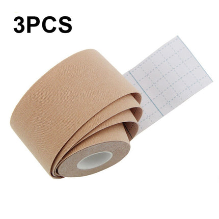 3 PCS Muscle Tape Physiotherapy Sports Tape Basketball Knee Bandage, Size: 5cm x 5m(Skin Color)-garmade.com