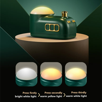 Retro Steam Train Air Humidifier USB Night Light Atmosphere Decor Lamp, Color: Green-Basic Model-garmade.com