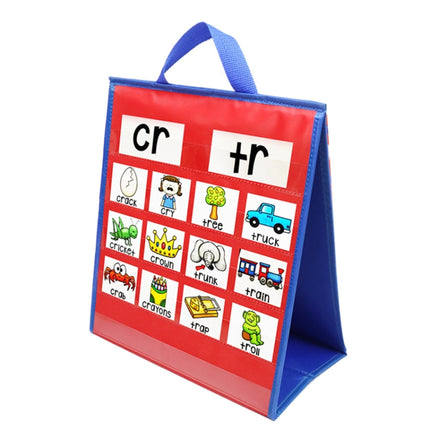 Children Educational Early Education Foldable Desktop Teaching Pocket Chart-garmade.com
