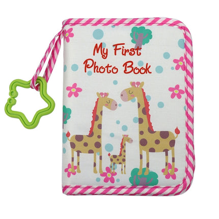 Baby Growth Memorial Cloth Photo Album With Mirror(Red)-garmade.com