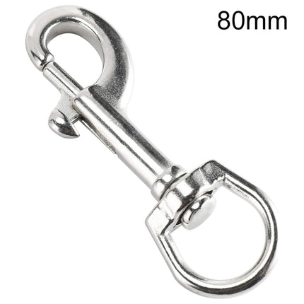 Stainless Steel Swivel Single Hook Pet Leash Hook, Specification: 80mm-garmade.com