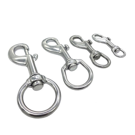 Stainless Steel Swivel Single Hook Pet Leash Hook, Specification: 120mm-garmade.com