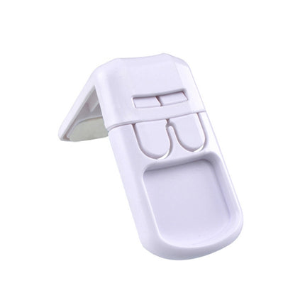 3 PCS Drawer Cabinet Door Child Safety Right Angle Lock(White)-garmade.com