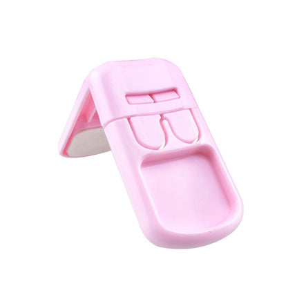 3 PCS Drawer Cabinet Door Child Safety Right Angle Lock(Pink)-garmade.com