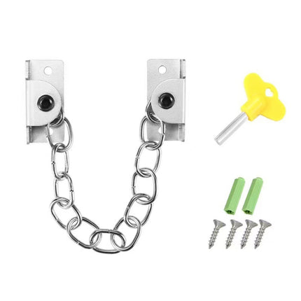 Punching Installation Protection Stainless Steel Window Limit Lock, Specification: B Type Silver-garmade.com