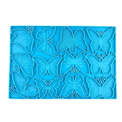 DIY Butterfly Keychain Epoxy Mould(Blue)-garmade.com