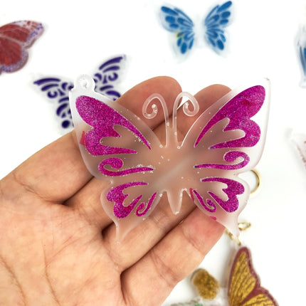 DIY Butterfly Keychain Epoxy Mould(Transparent)-garmade.com