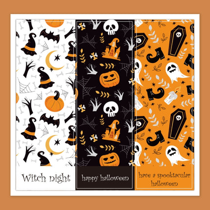 Halloween Rectangular Sticker Gift Box Seal Sticker(H4)-garmade.com