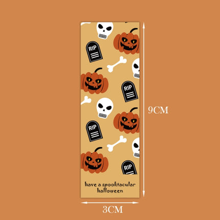 Halloween Rectangular Sticker Gift Box Seal Sticker(H4)-garmade.com