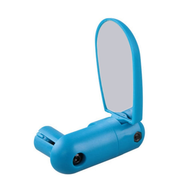 2 Pairs Adjustable Bicycle Flat Rearview Mirror Cycling Accessories(Blue)-garmade.com