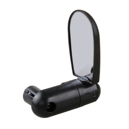 2 Pairs Adjustable Bicycle Flat Rearview Mirror Cycling Accessories(Black)-garmade.com