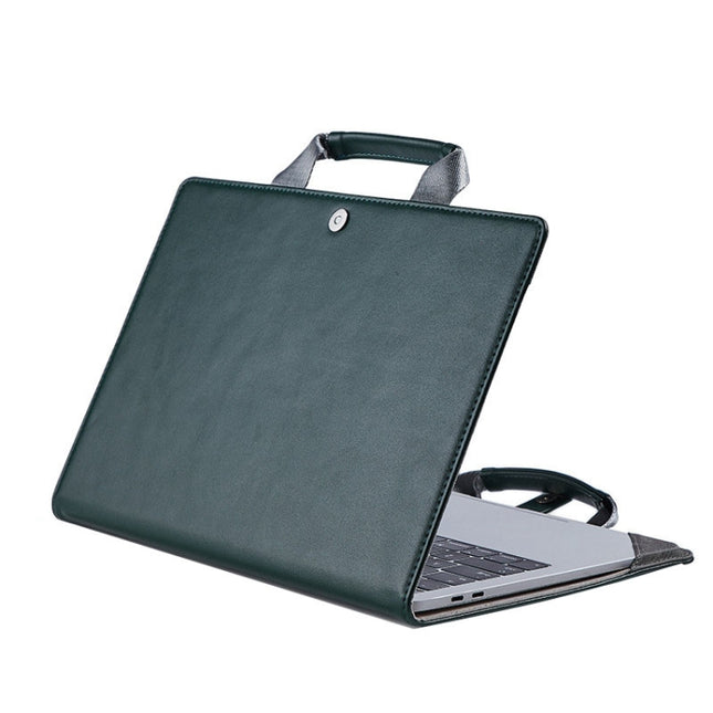 Laptop Bag Protective Case Tote Bag For MacBook Pro 15.4 inch, Color: Dark Green-garmade.com