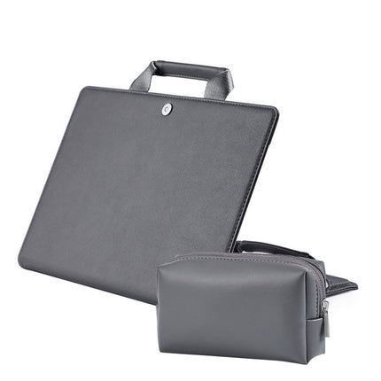 Laptop Bag Protective Case Tote Bag For MacBook Pro 15.4 inch, Color: Dark Gray + Power Bag-garmade.com