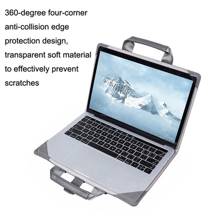 Laptop Bag Protective Case Tote Bag For MacBook Pro 15.4 inch, Color: Dark Gray + Power Bag-garmade.com