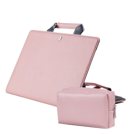 Laptop Bag Protective Case Tote Bag For MacBook Pro 15.4 inch, Color: Pink + Power Bag-garmade.com