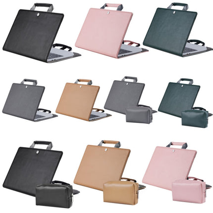 Laptop Bag Protective Case Tote Bag For MacBook Pro 15.4 inch, Color: Khaki + Power Bag-garmade.com
