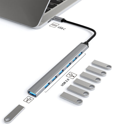 7 in 1 USB3.0 Docking Station Laptop Multifunctional HUB(Type-C Interface)-garmade.com