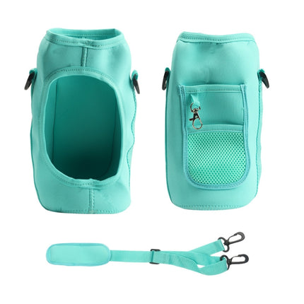 2L Diving Material Water Bottle Cover Case with Strap(Black Glue Buckle)-garmade.com