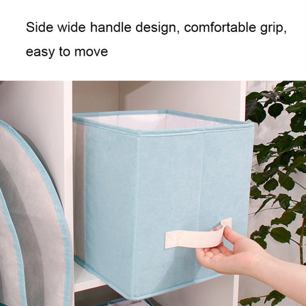Foldable Household Sundries Storage Box Snack Book Basket, Spec: Flat (Pink)-garmade.com