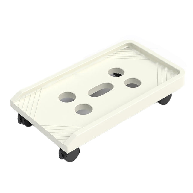 036-1 Desktop Computer Host Increased Rack with Wheels, Spec: Universal Wheel (Apricot)-garmade.com