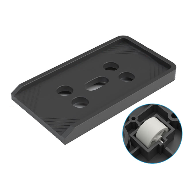 036-1 Desktop Computer Host Increased Rack with Wheels, Spec: Parallel Wheel (Black)-garmade.com