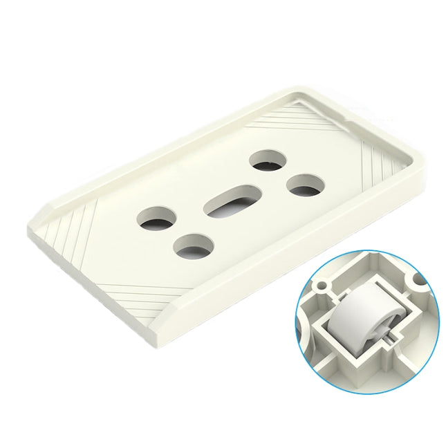 036-1 Desktop Computer Host Increased Rack with Wheels, Spec: Parallel Wheel (Apricot)-garmade.com