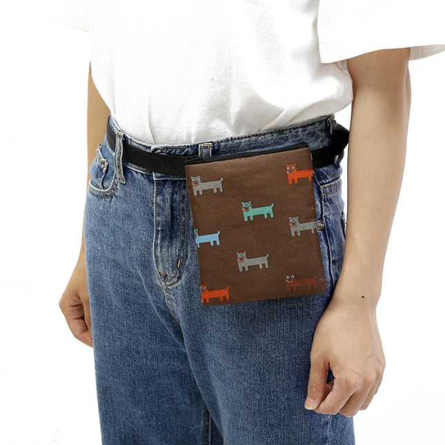 Pet Training Bag Outdoor Snack Bag Dog Food Waist Bag(Brown)-garmade.com