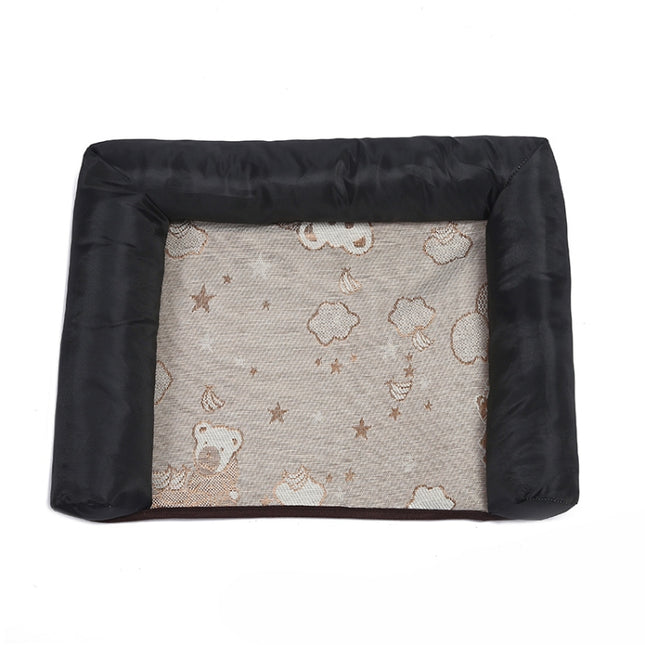 Pet Breathable And Cooler Mat Pet Bed, Specification: S(Black)-garmade.com