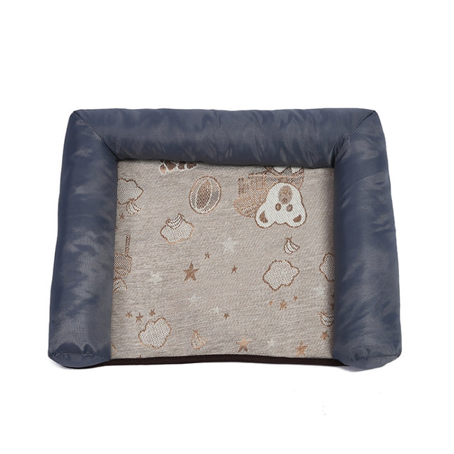 Pet Breathable And Cooler Mat Pet Bed, Specification: S(Grey)-garmade.com
