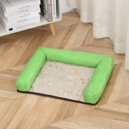 Pet Breathable And Cooler Mat Pet Bed, Specification: S(Green)-garmade.com
