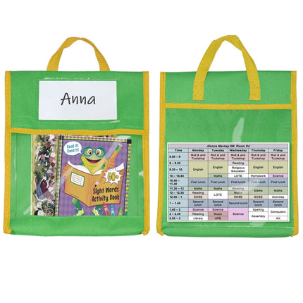 BG20080815 School Children Tote Book Bag Toy Handbag(Green)-garmade.com
