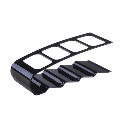 2 PCS Four-compartment Remote Control Desktop Storage Rack(Black)-garmade.com