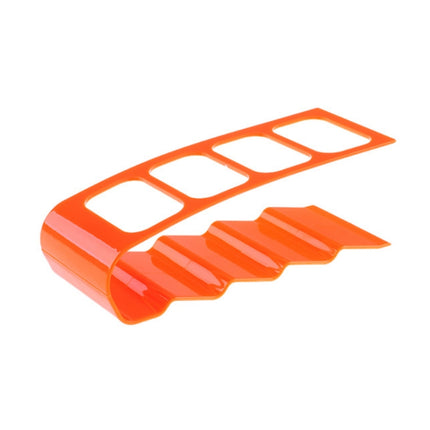 2 PCS Four-compartment Remote Control Desktop Storage Rack(Orange)-garmade.com