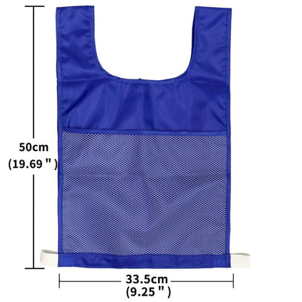 Sports Vest Game Number Alphabet Teaching Vest(Blue)-garmade.com