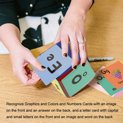 Recognize Color Alphabet Graphic Cards Dice Card-garmade.com