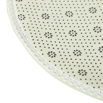 Autumn And Winter Pet Warm Bed Round Pet Pad, Specification: S(Green)-garmade.com